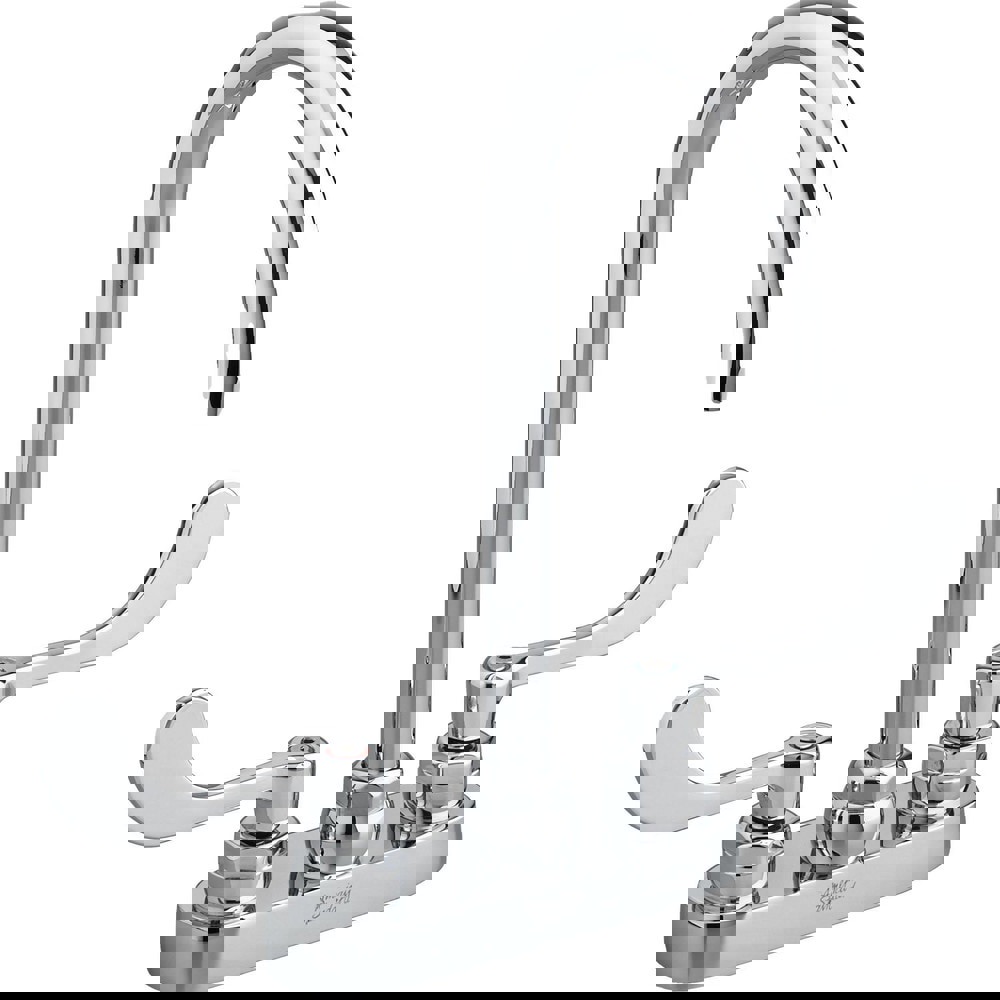 Lavatory Faucets; Inlet Location: Back ; Spout Type: Rigid; Swivel Gooseneck ; Inlet Pipe Size: 0.5 in ; Inlet Gender: Male ; Maximum Flow Rate: 1.5 ; Mounting Centers: 4 (Inch)